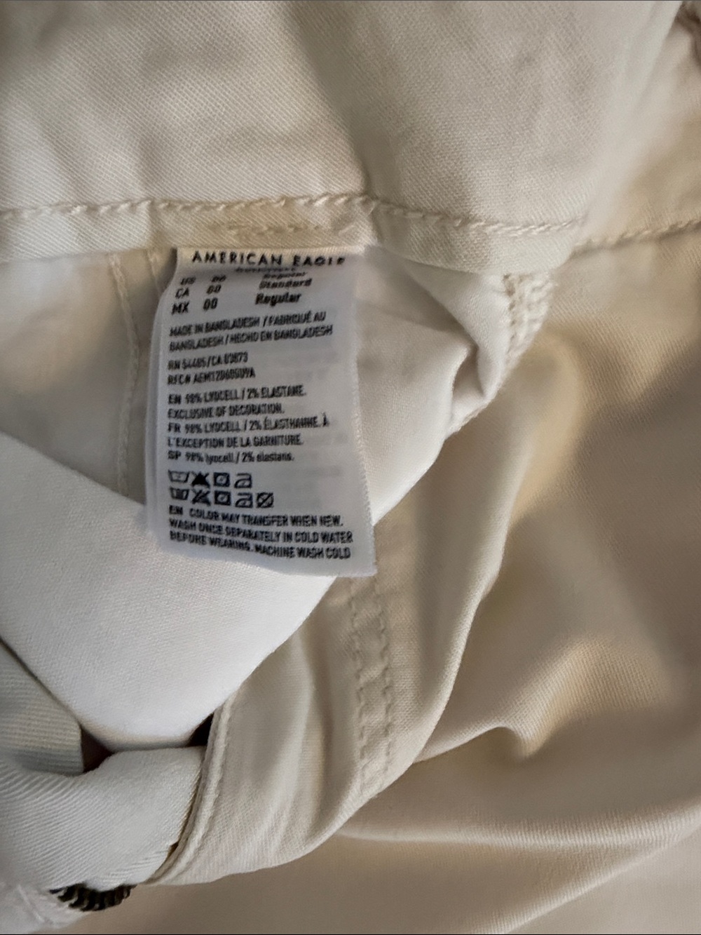 American Eagle lightweight Cargo Pants in light beige- Classic Utility Style 00 - Picture 2 of 10
